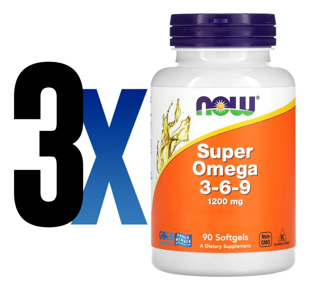 Super Ômega 3-6-9 1200mg 90 Cáps Sof Importado 3un Now Foods - Imagem 2