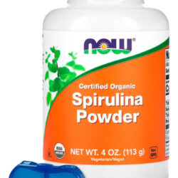 Spirulina Em Pó Now Foods 113g Orgânico + Porta Cápsulas
