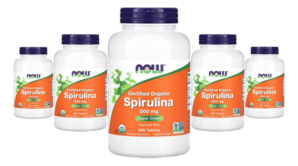 Spirulina Orgânica 500mg Now Foods 500 Tablets 5un