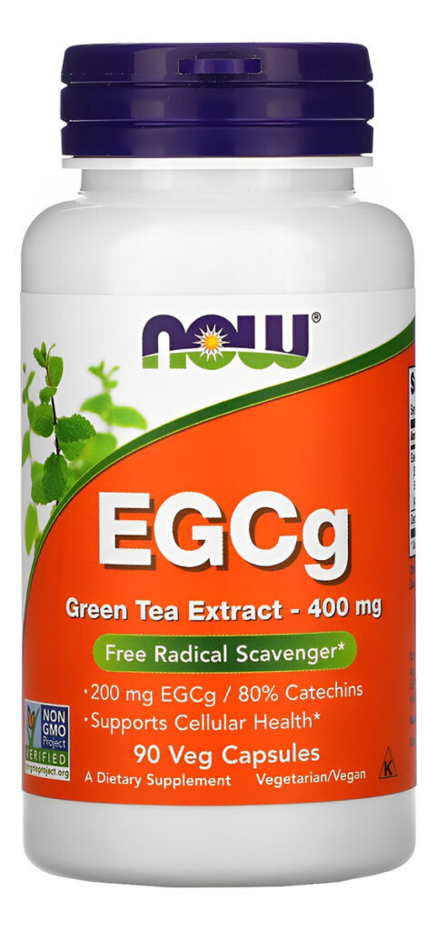 Egcg Extrato Chá Verde 400mg Now Foods 90caps Importado 3un - Imagem 5