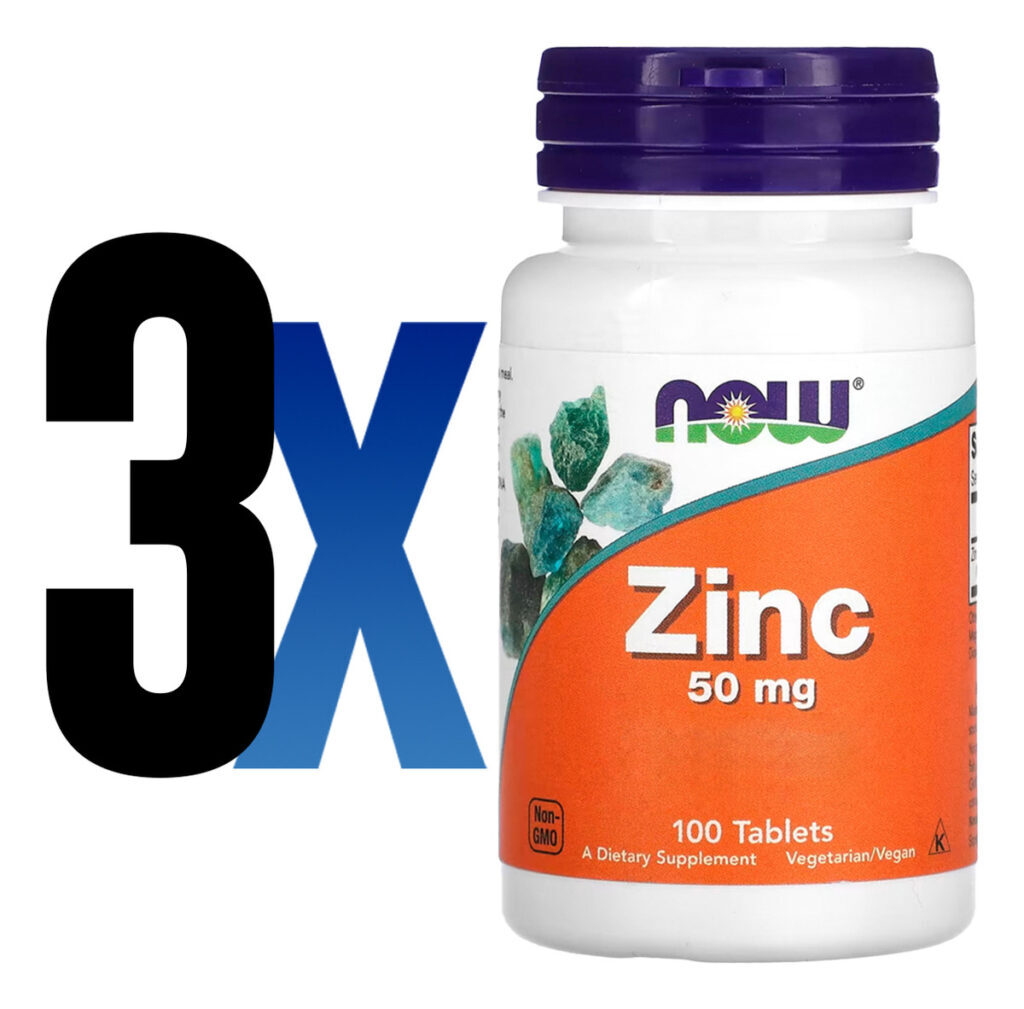 Gluconato De Zinco 50mg Now Foods 100 Tablets Importado 3un - Imagem 2