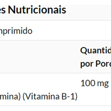 Vitamina B-1 100mg 100 Veg Tablets Importado 2un Now Foods - Imagem 5