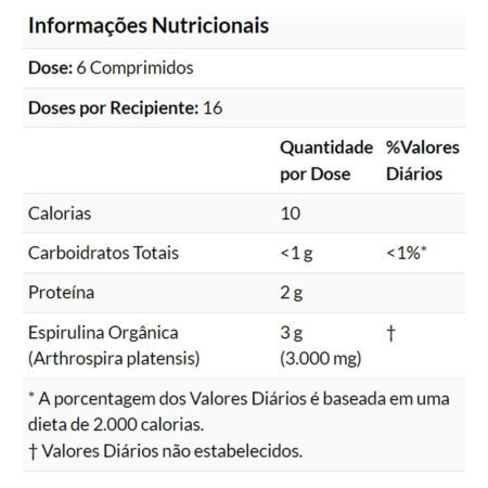 Spirulina Orgânica 500mg 100 Tablets Importado 2un Now Foods - Imagem 5
