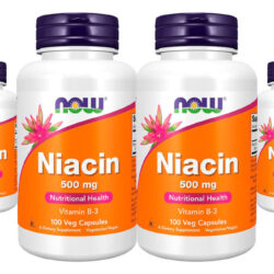 Niacina Vitamina B-3 500mg Now Foods Niacin 100 Veg Caps 4un