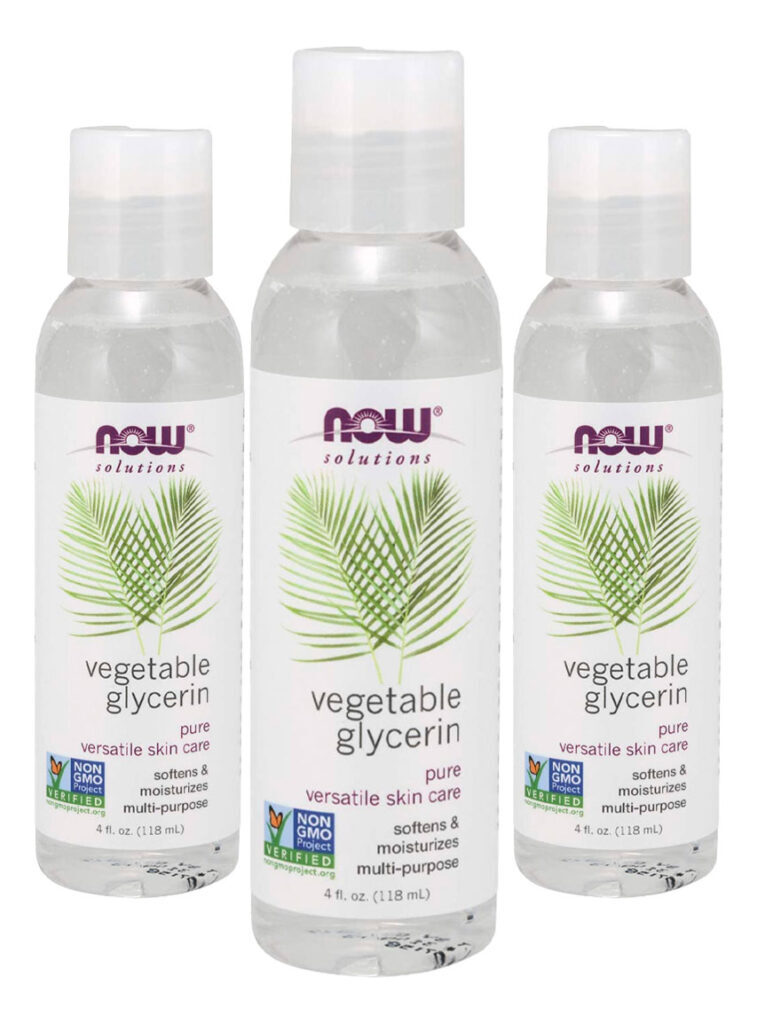 Glicerina Vegetal 118ml Now Foods Vegetable Glycerin 3un