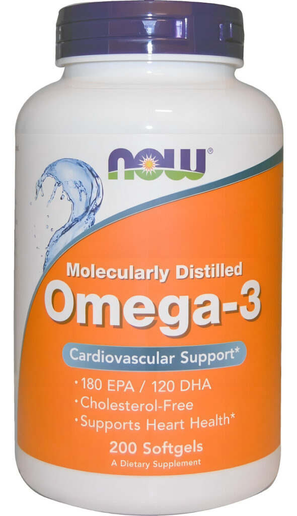 Omega-3 1000mg Óleo De Peixe Epa Dha 200 Softgels Now Foods