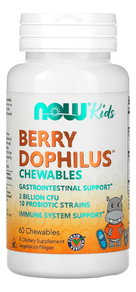 Berrydophilus Infantil Now Foods 60 Chewable Importado