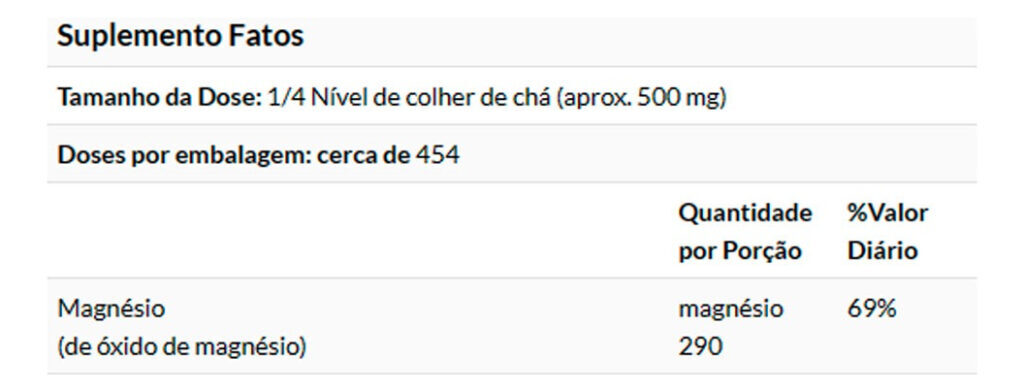 Óxido De Magnésio Em Pó 227g Importado 3un Now Foods - Imagem 5
