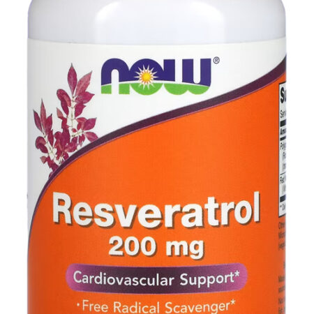 Resveratrol 200mg Now Foods Extrato Vinho Tinto 60caps 5un - Imagem 3