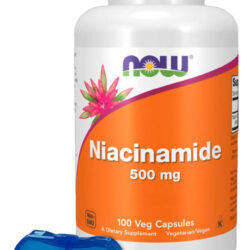 Niacinamida Vit B-3 Now Foods 100 Veg Cáps +porta Cápsulas