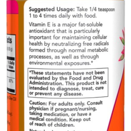 Vitamina E Oil Now Foods 118ml + Porta Cápsulas - Imagem 3