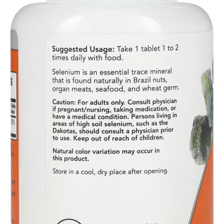 Selênio 100mcg Now Foods Selenium 250 Tablets +porta Cápsula - Imagem 3