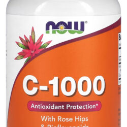 Vitamina C 1000mg E Rosa Mosqueta Now Foods 250tabls Eua/usa Sabor Sem Sabor