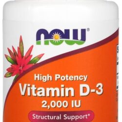 Vitamina D-3 2000iu Now Foods 30 Caps Softgels Importado Eua