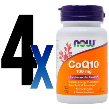Now Foods Coenzima Coq10 100mg 50 Softgels / No Brasil 4un - Imagem 2