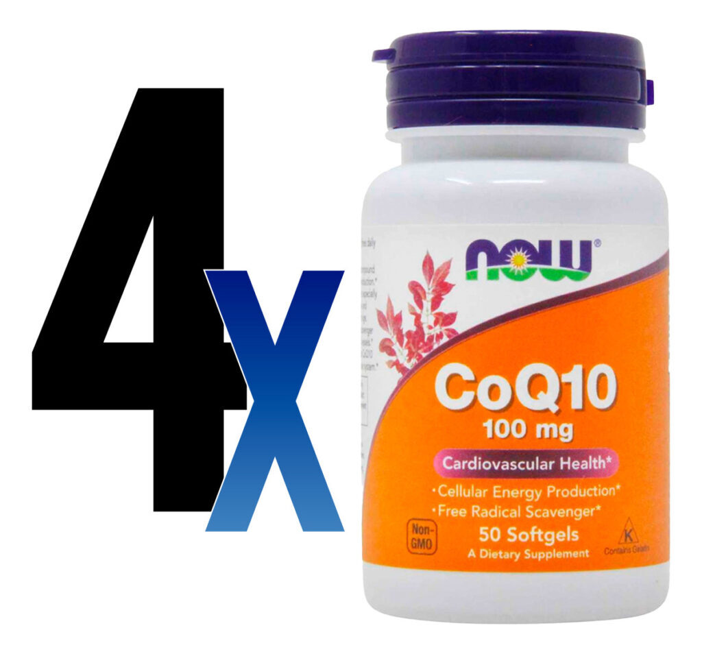 Now Foods Coenzima Coq10 100mg 50 Softgels / No Brasil 4un - Imagem 2