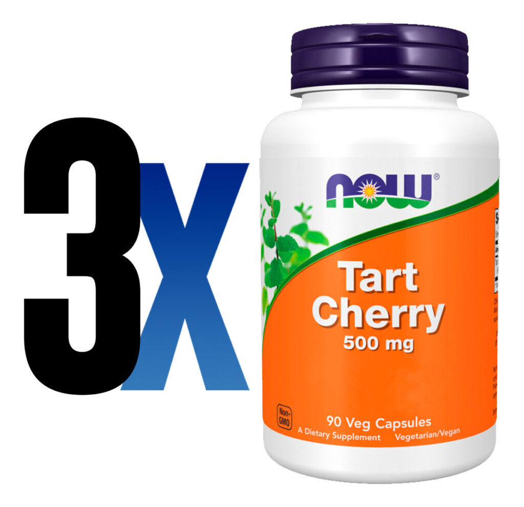 Cereja Azeda 500mg Now Foods Tart Cherry 90cáp Importado 3un - Imagem 2