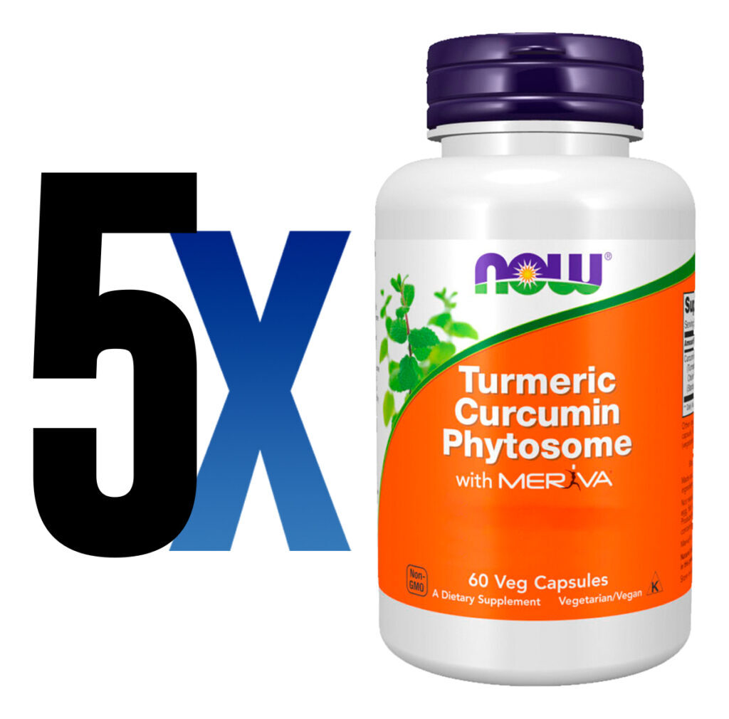 Curcumina Fitossomo 500mg Now Foods 60cáps Importado 5un - Imagem 2