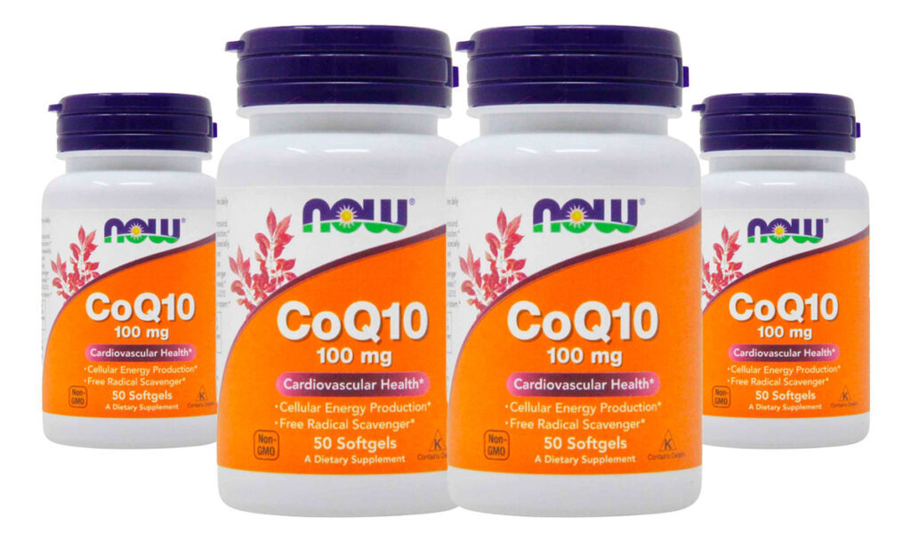 Now Foods Coenzima Coq10 100mg 50 Softgels / No Brasil 4un