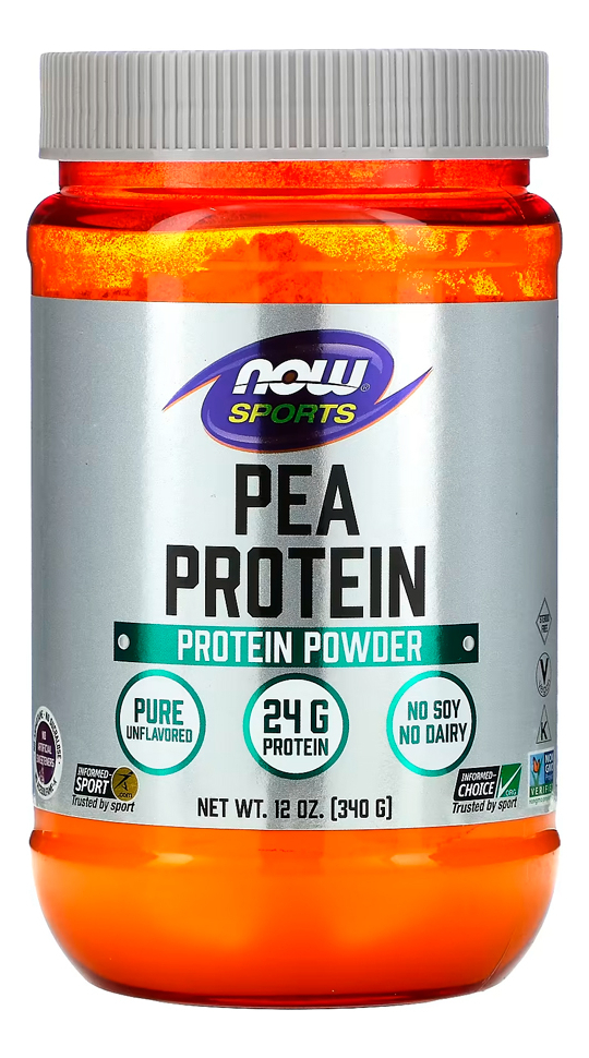 Proteína Pea Ervilha Now Foods 340g Sem Sabor