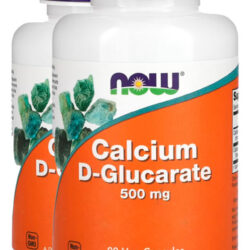 D-glucarato Cálcio 500mg 90veg Caps Importado 2un Now Foods