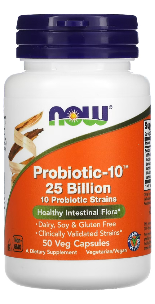 Probiótico10 25 Bilhões Ufc 50veg Caps Nowfoods Sabor Sem Sabor