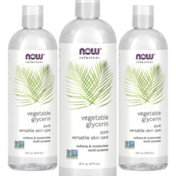 Glicerina Vegetal 473ml Now Foods Cozinha Uso Diário 3un