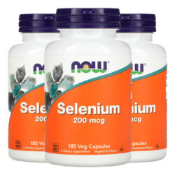 Selênio 200mcg Now Foods Sem Fermento 180 Cáps Importado 3un