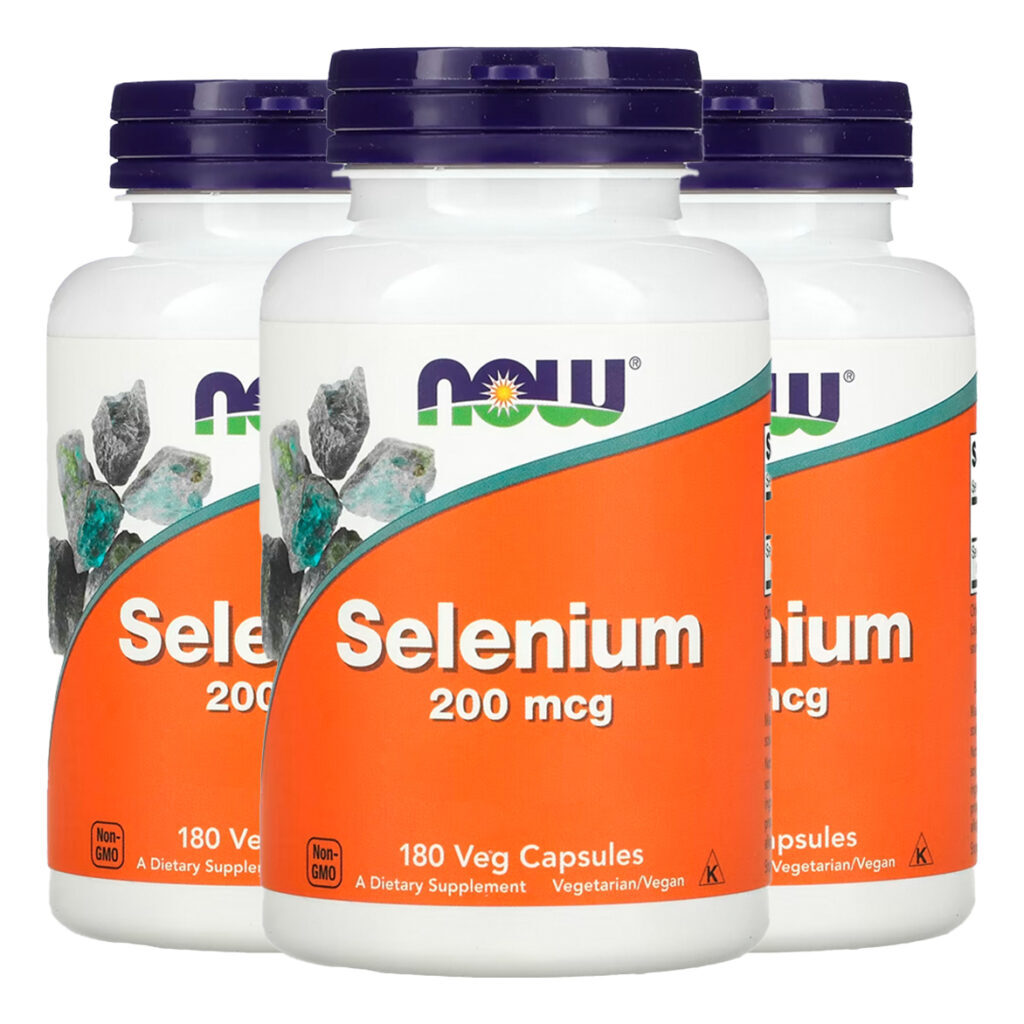 Selênio 200mcg Now Foods Sem Fermento 180 Cáps Importado 3un