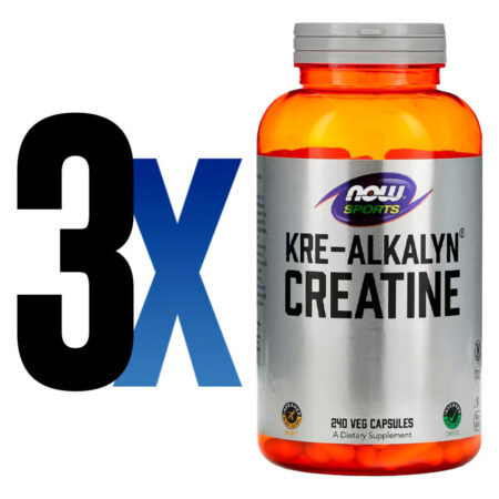 Creatina Kre-alkalyn 750mg Now Foods 240cáps Importado 3un - Imagem 2