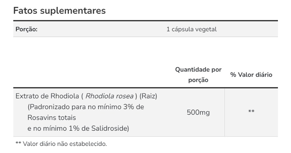 Extrato Rhodiola 500 Mg 120 Veg Cáps Importado 2un Now Foods - Imagem 5