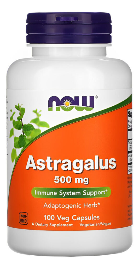 Astragalus 500mg Now Foods 100 Veg Cápsulas