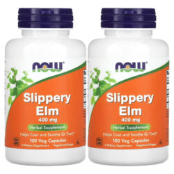 Ulmus Rubra 400mg Now Foods Slippery Elm 100 Veg Caps 2un