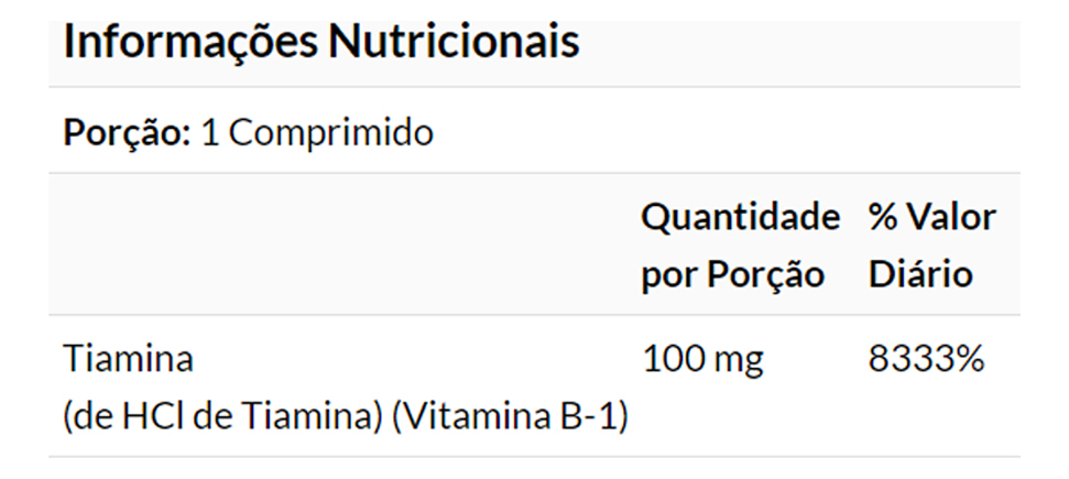Vitamina B-1 100mg Now Foods 100 Tablets + Porta Cápsulas - Imagem 4