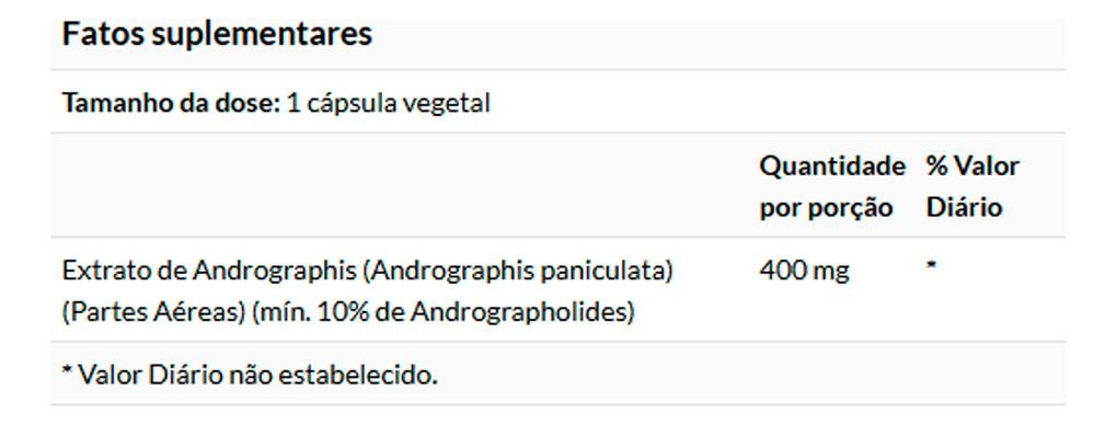 Extrato Andrographis 400mg Now Foods 90 Cáps Importado - Imagem 4