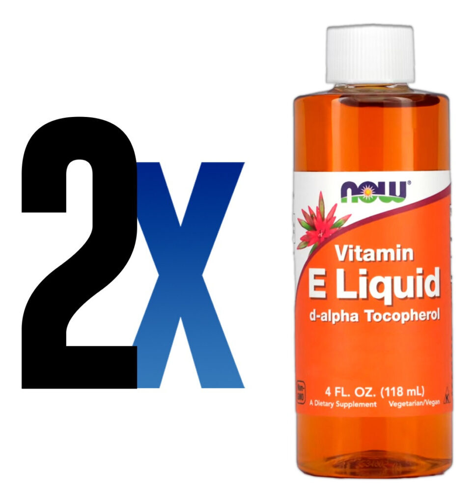Vitamina E 118ml D-alpha Tocoferol Importado 2un Now Foods - Imagem 2