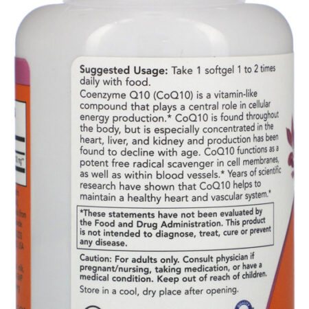 Coenzima Coq10 Now Foods 100mg 150 Softgels Importado 3un - Imagem 3