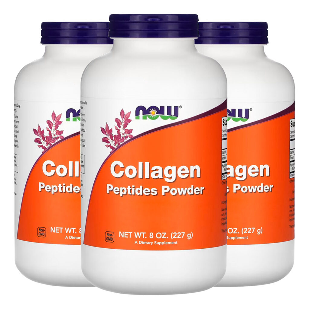 Peptídeos De Colágeno Em Pó Now Foods 227g Importado 3un