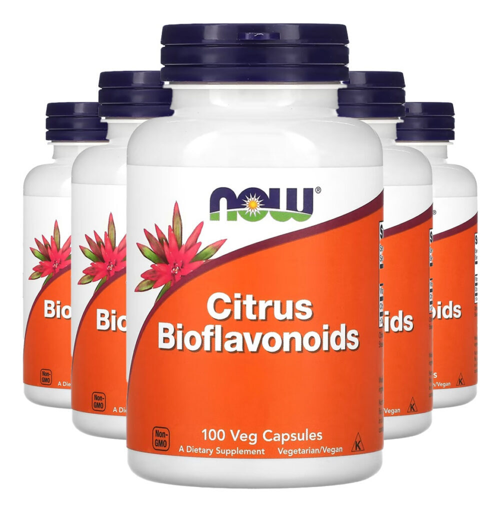 Bioflavonóides Cítricos 100 Cáps Importado 5un Now Foods