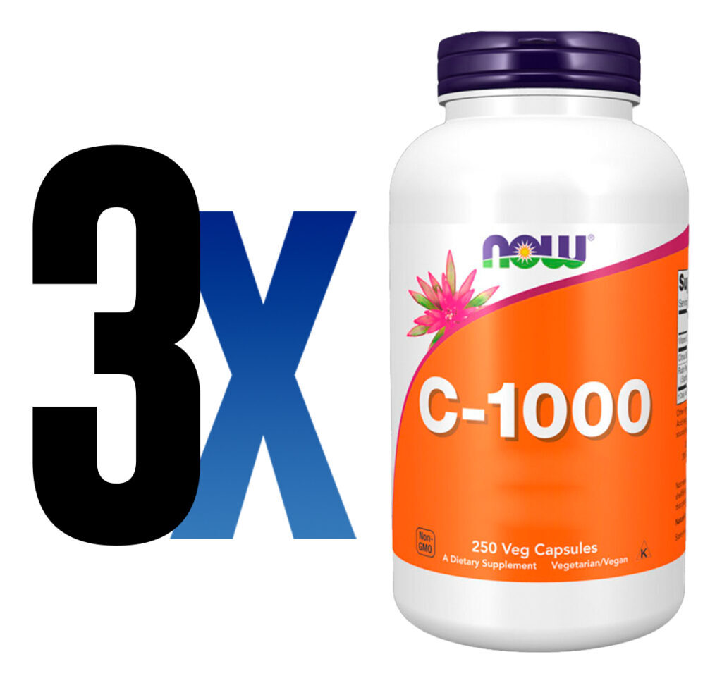 Now Foods Vitamina C-1000mg 250 Cápsulas Importado 3un - Imagem 5
