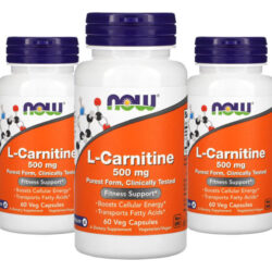 L Carnitina Now Foods 500mg 60veg Capsulas 5un