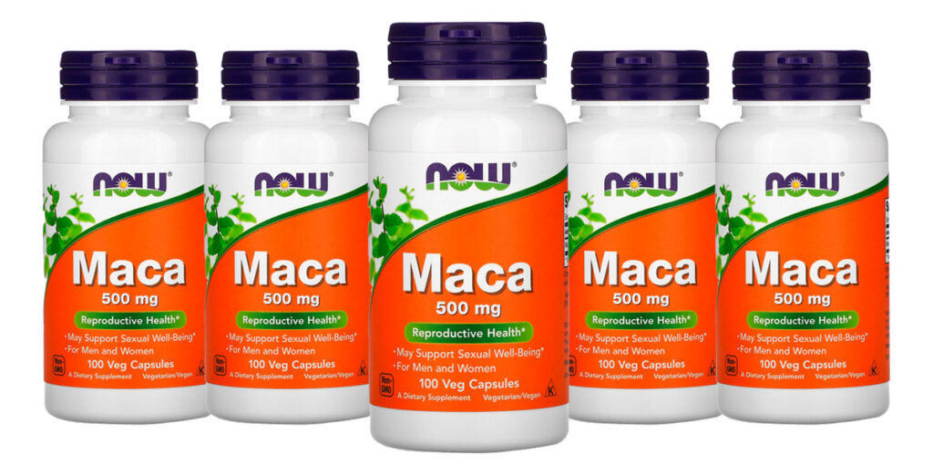 Maca Peruana 500mg Now Foods 100veg Caps 5un