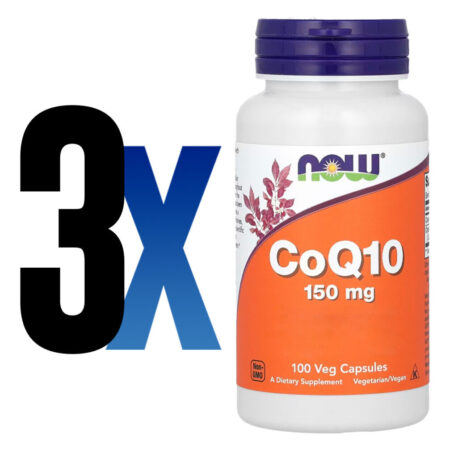Coenzima Coq10 150mg Now Foods 100 Cápsulas Importado 3un - Imagem 2