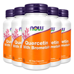 Quercetina 800mg + Bromelaína Now Foods 60cáps Importado 5un