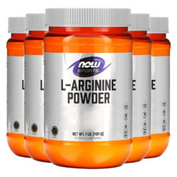 L-arginina Em Pó Now Foods Sports 454g Importado 5un