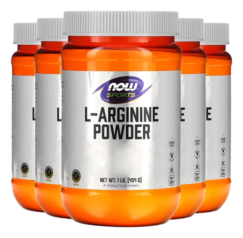 L-arginina Em Pó Now Foods Sports 454g Importado 5un