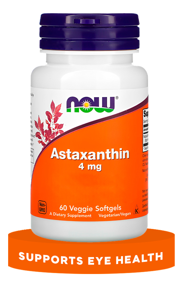 Astaxantina 4mg Now Foods 60vegs Softgel - Imagem 2