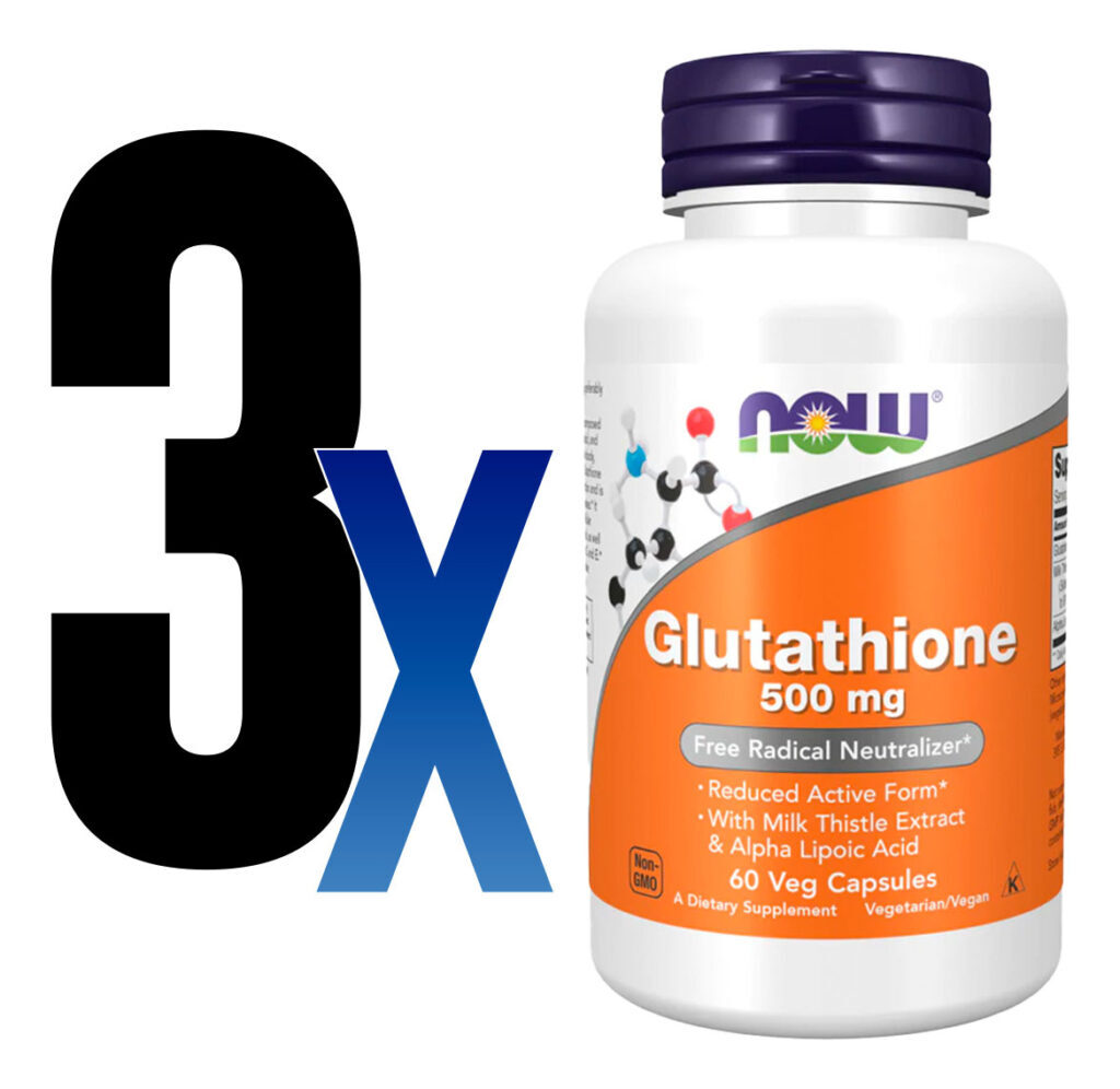 Glutationa 500mg Now Foods Glutathione 60 Veg Caps 3un - Imagem 2