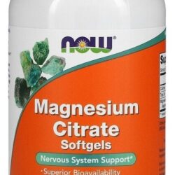 Citrato De Magnésio 400mg 180 Softgels Now Foods Sem Sabor