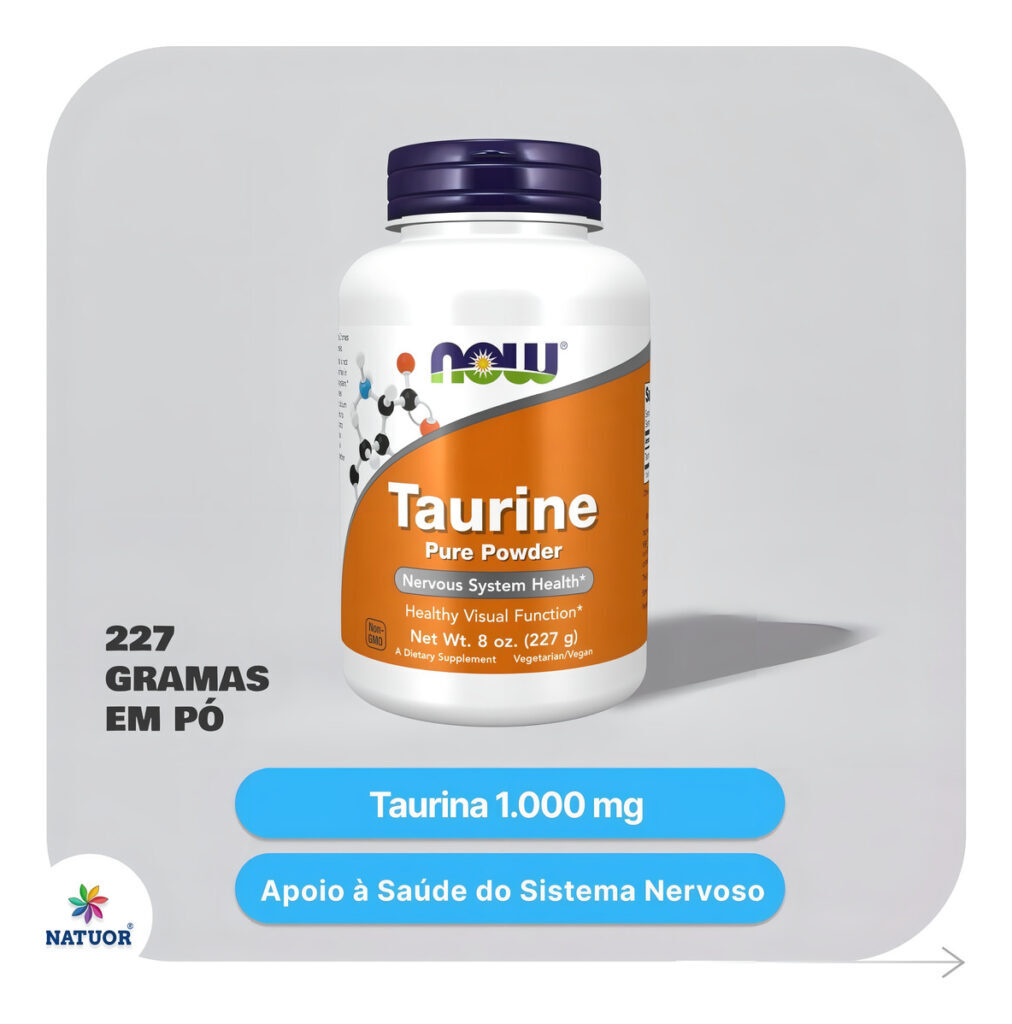 Taurine Pure Powder 227g Taurina Em Pó Now Foods - Imagem 4